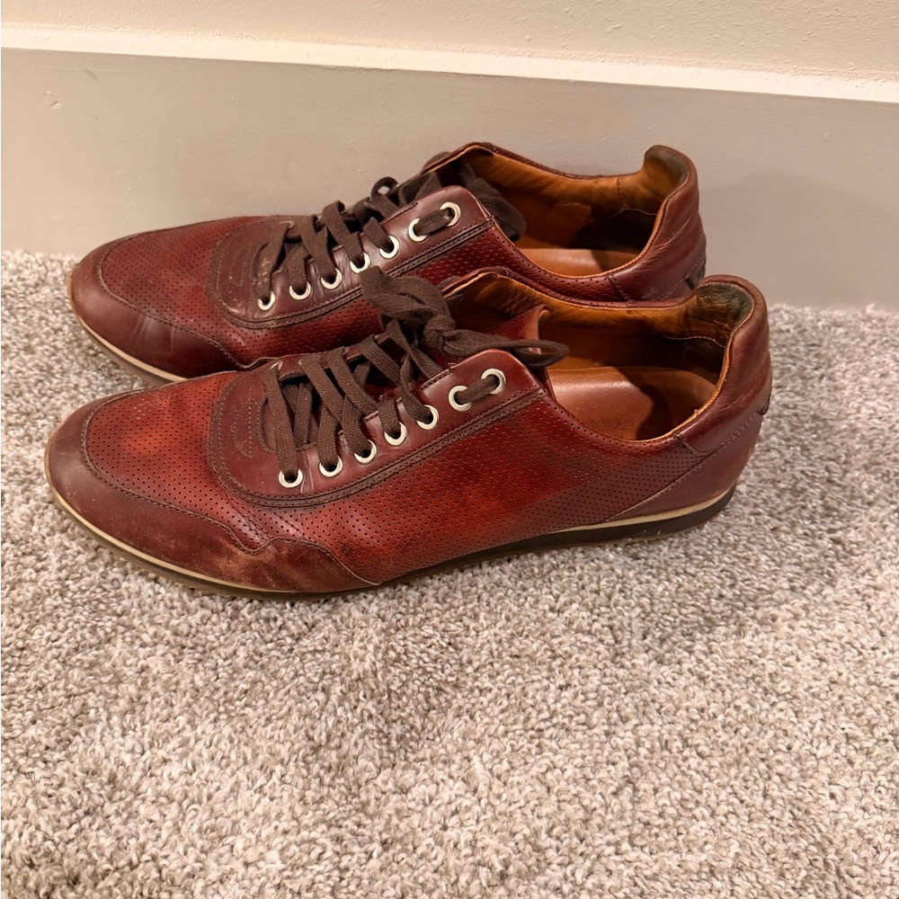 Magnanni Perforated Leather Men’s Sneakers